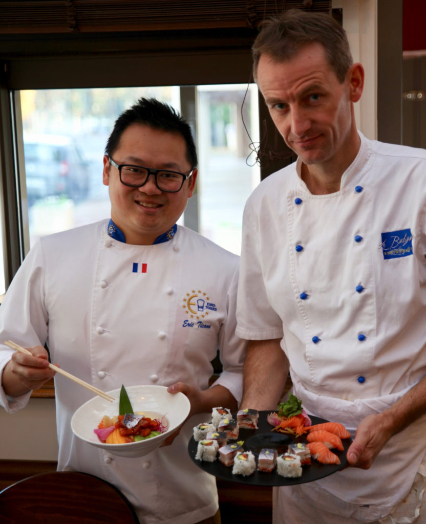 Eric TICANA et notre chef cuisinier