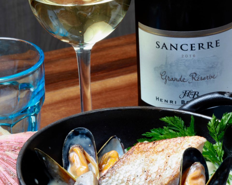 Vin et produits de la mer