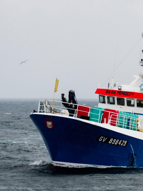 Bateau de pêche sur les côtes de Normandie