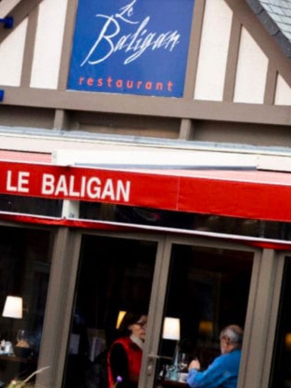 Devanture du restaurant à Cabourg Le Baligan