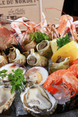 Plateau de fruits de mer à Cabourg