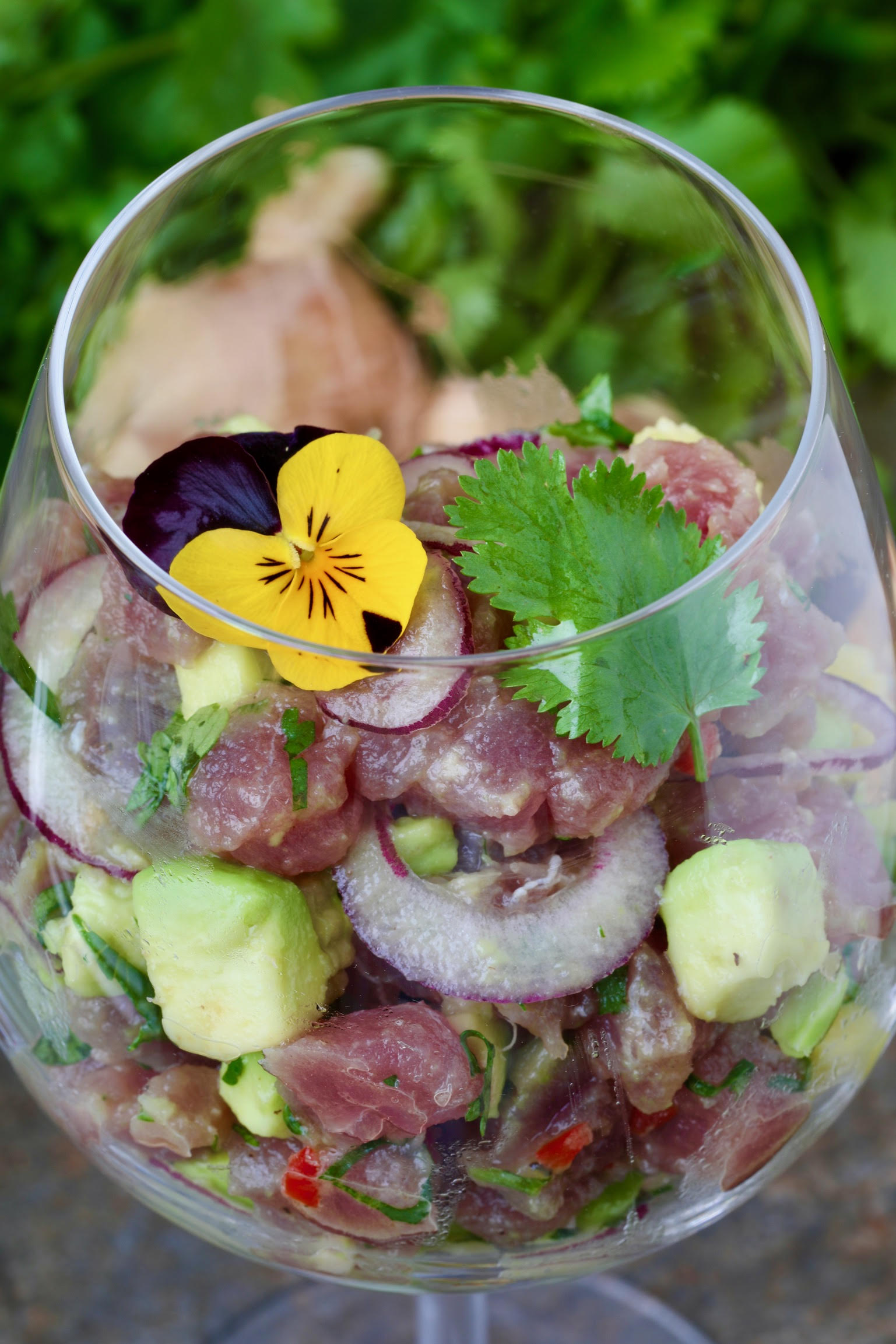 ceviche thon mangue avocat