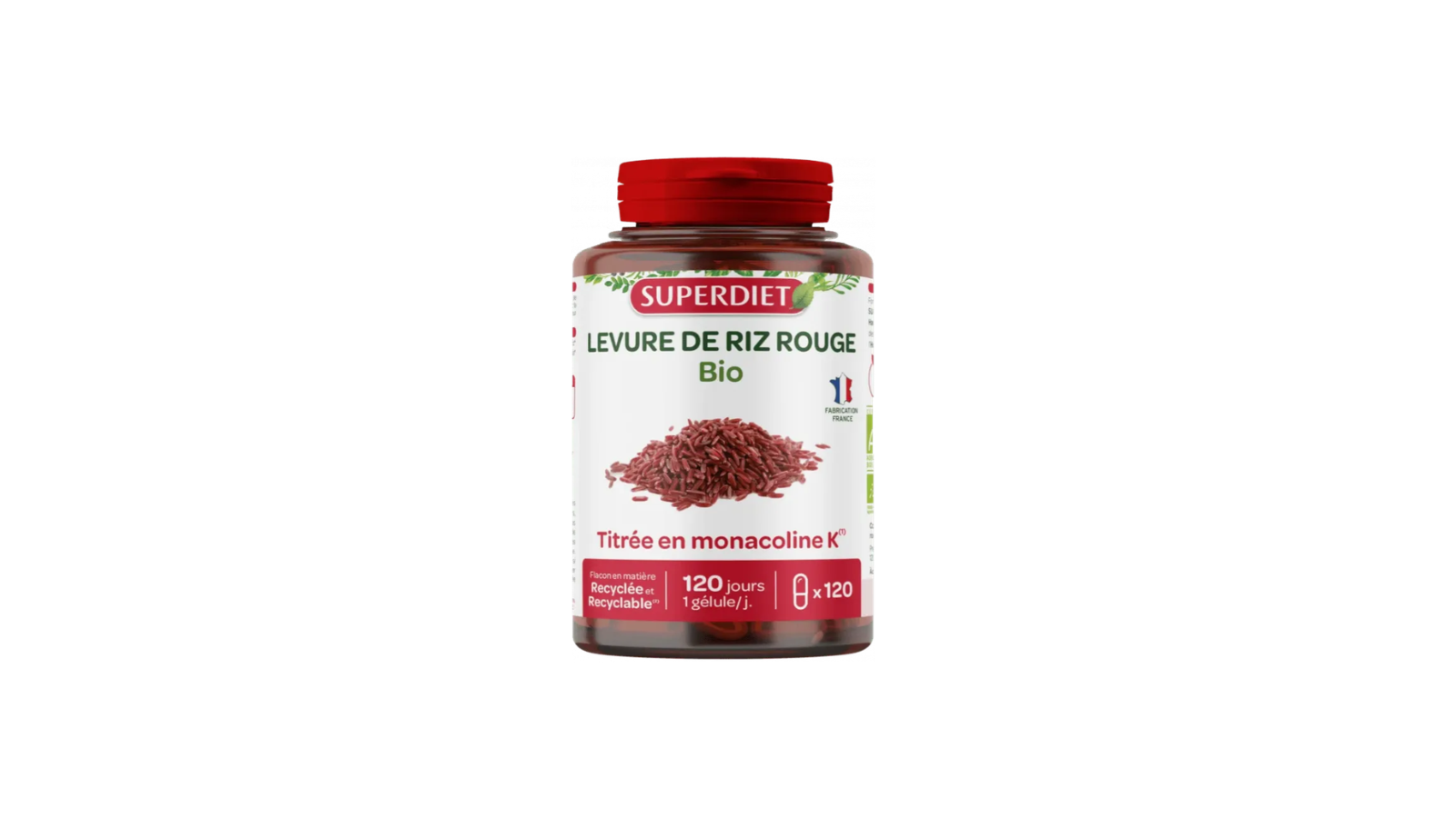 levure de riz rouge 120gel